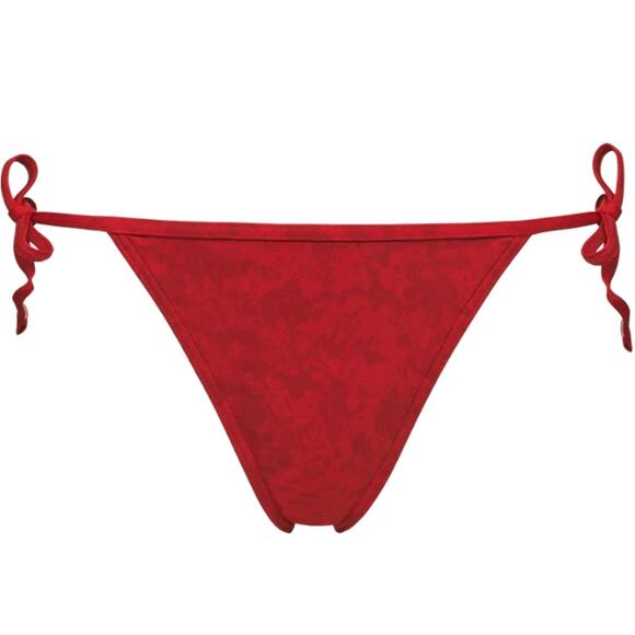 Marlies Dekkers Rubine Red Tie and Bow Bikini Bottom Size M - Picture 6 of 9